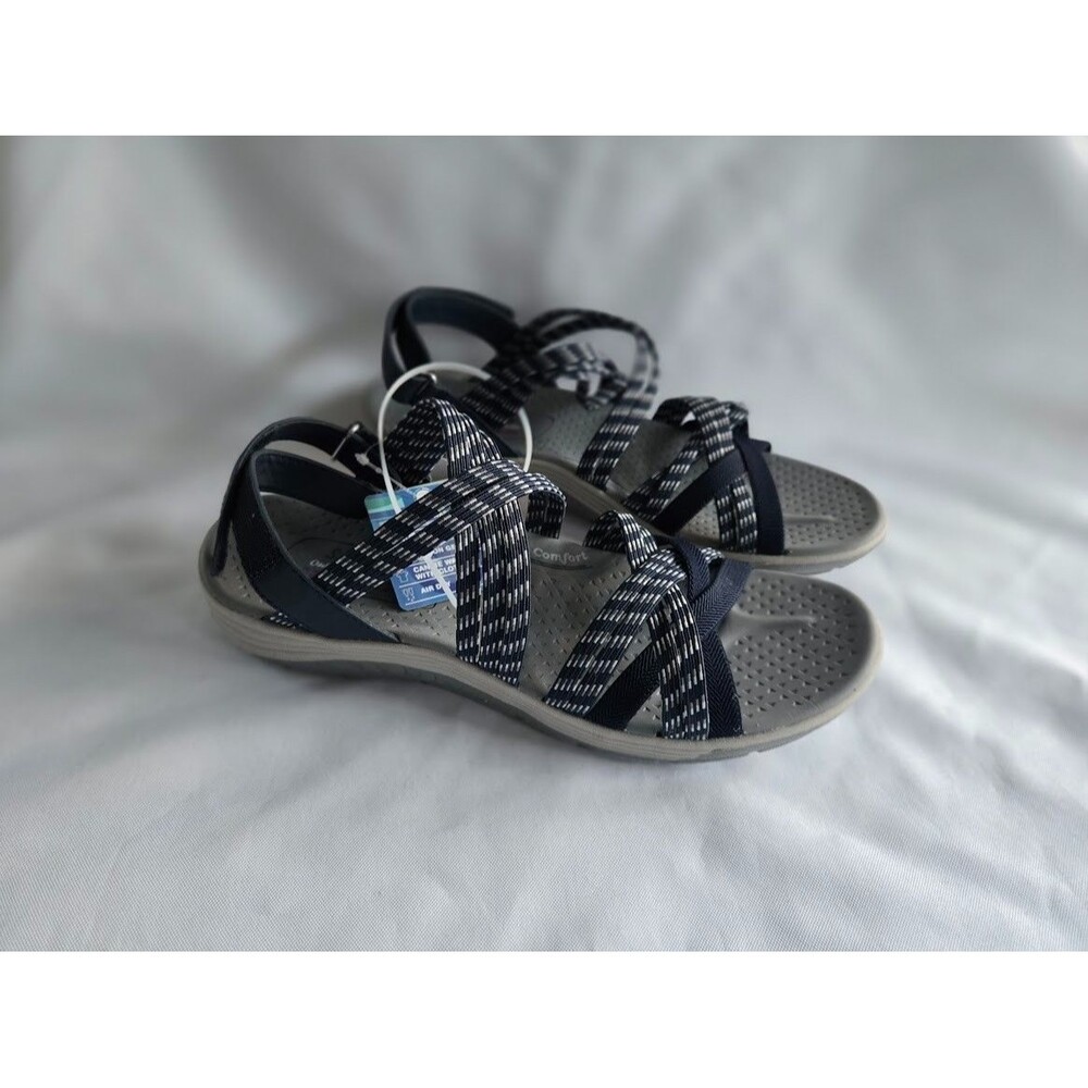 Skechers Outdoor Lifestyle Sandals Navy Blue WOMENS Size 9 NEW